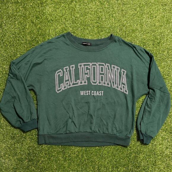 Green California West Coast Crewneck - Picture 1 of 5